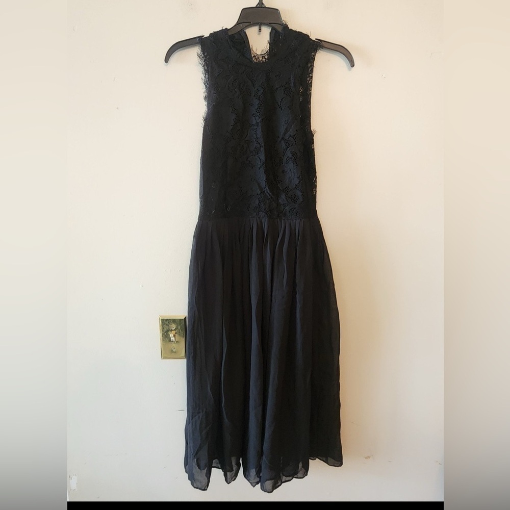 Divided h&m black lace dress size 6